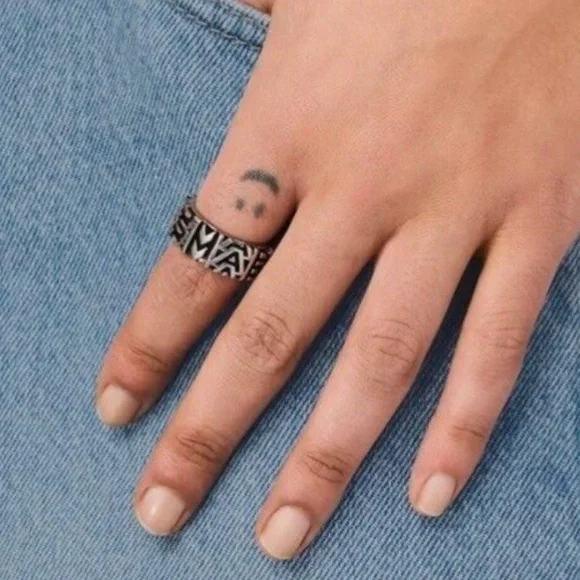 Engraved Ring Marc Jacobs Ring Gold MARC JACOBS Monogram Engraved